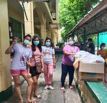 Relief Ops for the fire victims in Area F Dasma